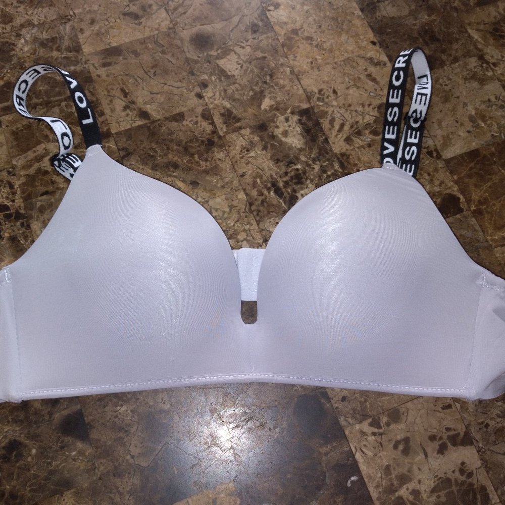 Grey pushup bra women's size L